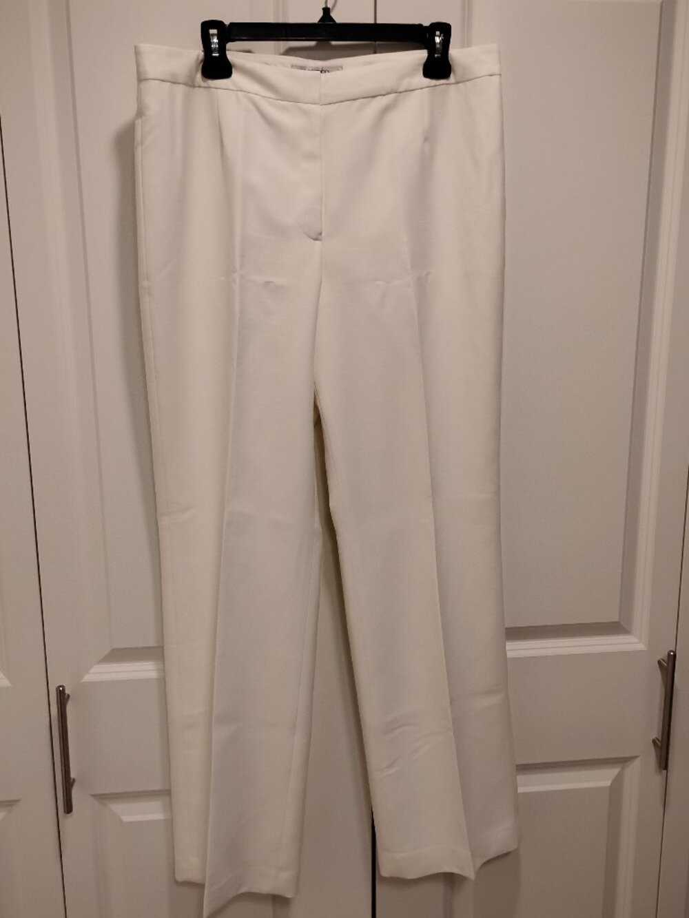 Kasper Separates White Summer Trousers Size 12 Tall